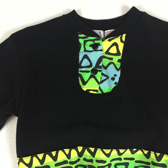 80's radical surfer sweatshirt 1980's kids - Picture 3 of 4